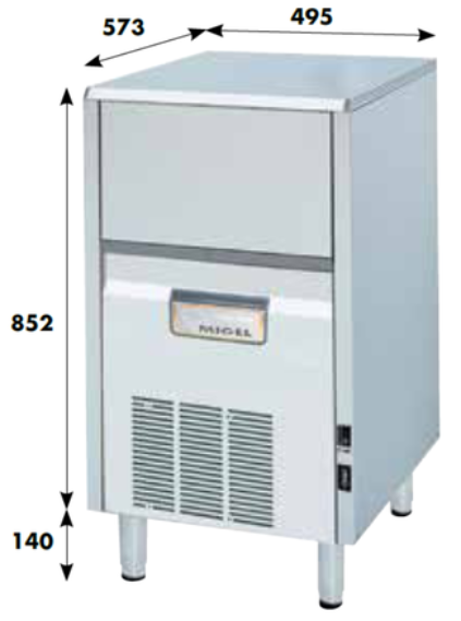 Migel- fabbricatore di ghiaccio 62kg/h