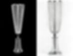 Thumbnail: Silver and Crystal Column Centerpiece