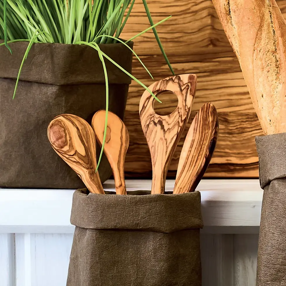 Thumbnail: Redecker Olive Wood Salad Servers