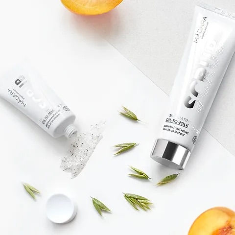 Thumbnail: Mádara SCRUB EXFOLIATING OIL-TO-MILK polished & velvet skin in an instant 50ml