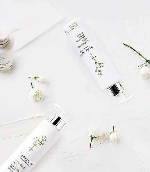Thumbnail: Mádara CLEANSING MILK all skin types delicate skin soothes, cleanses, rem makeup