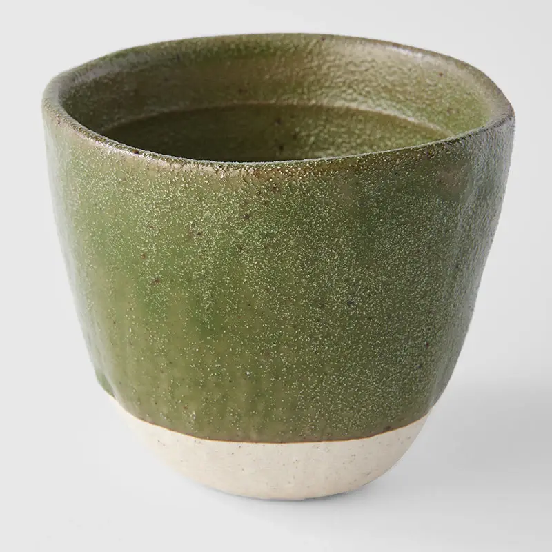 Thumbnail: MADE IN JAPAN Lopsided Mug 200ml Matcha Green Glaze