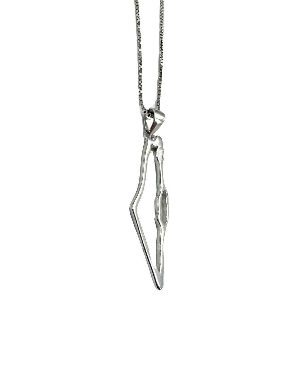 תמונה ממוזערת: CLEAN ISRAEL MAP - NECKLACE