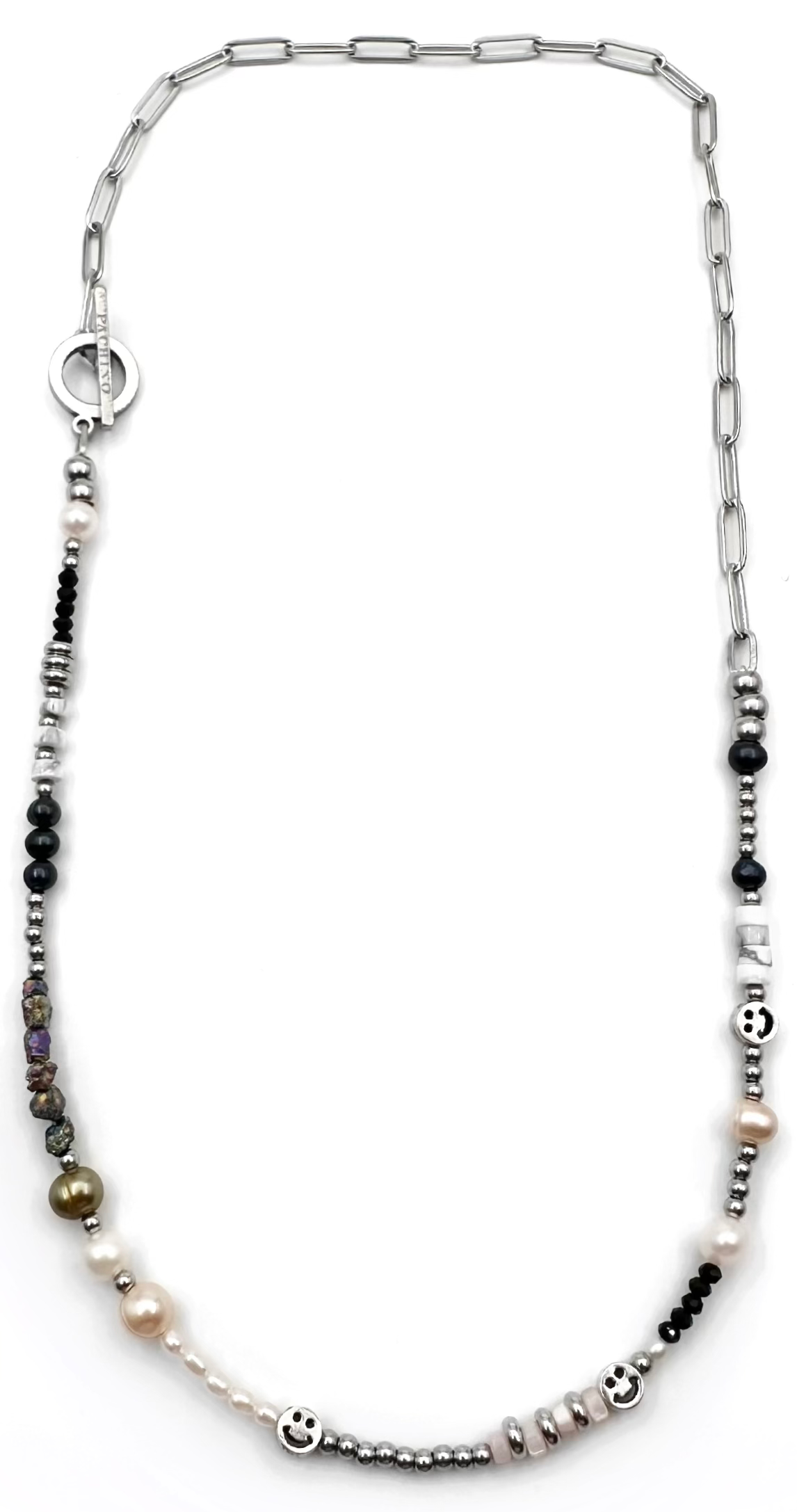 CELESTE 2 - SILVER BEADS - FRESHWATER PEARLS 