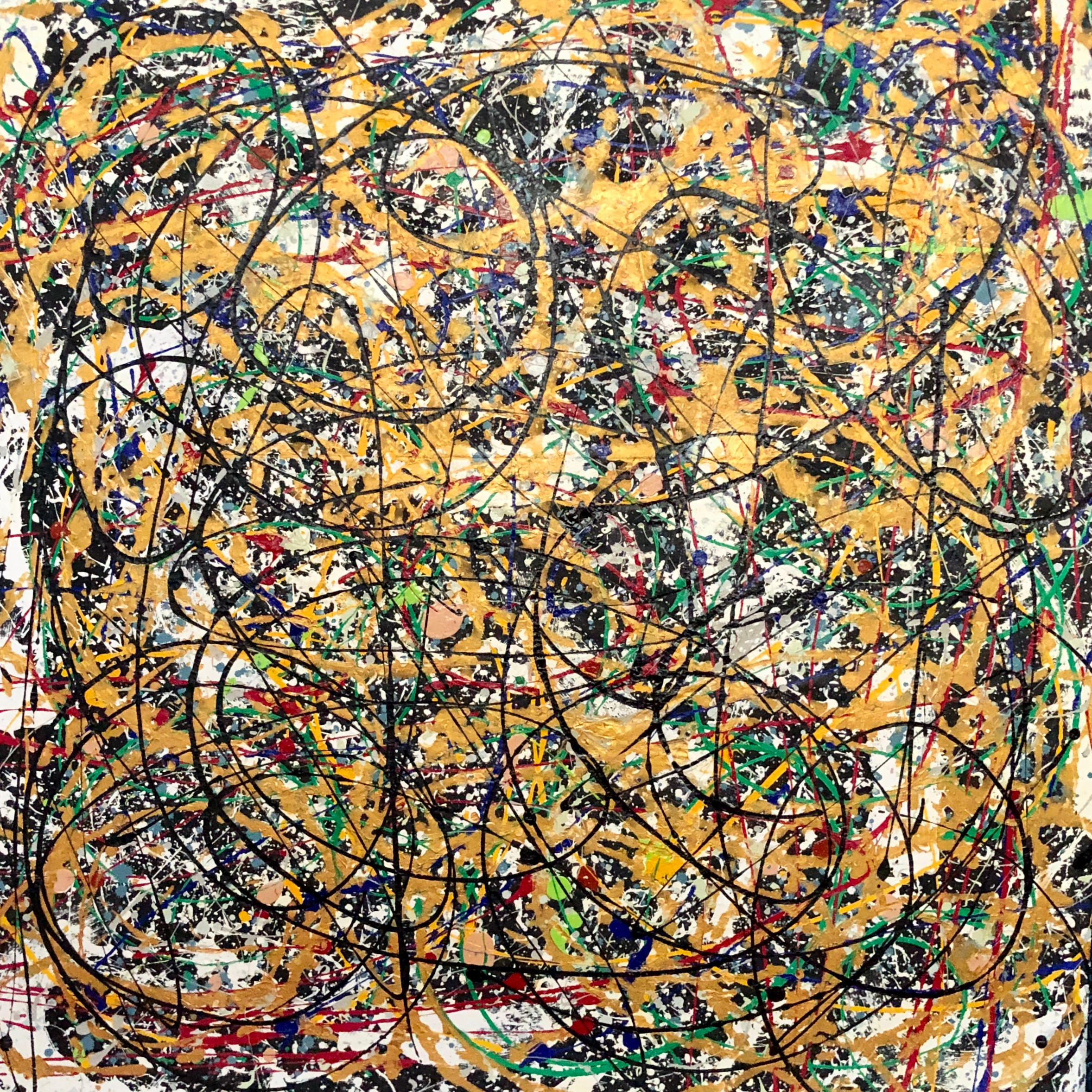 Abstract in Black and Gold