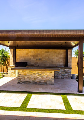Hardscape pergola 