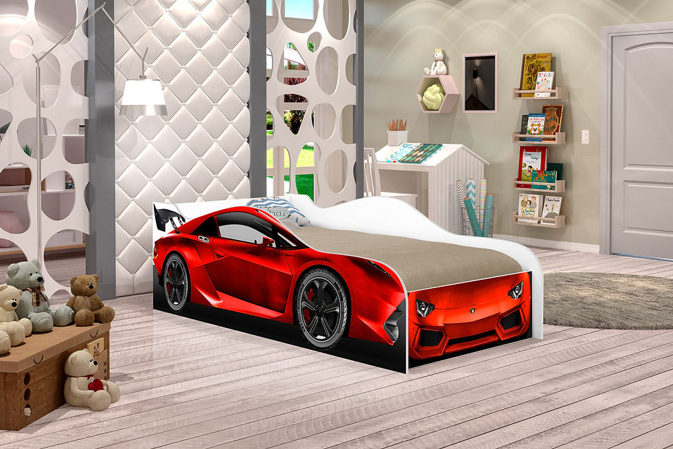 Miniatura: Cama carro infantil/solteiro