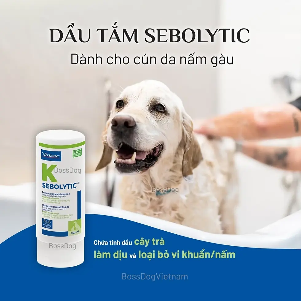 Thumbnail: Dầu tắm nấm ngứa cho chó mèo cao cấp SEBOLYTIC| BossDog