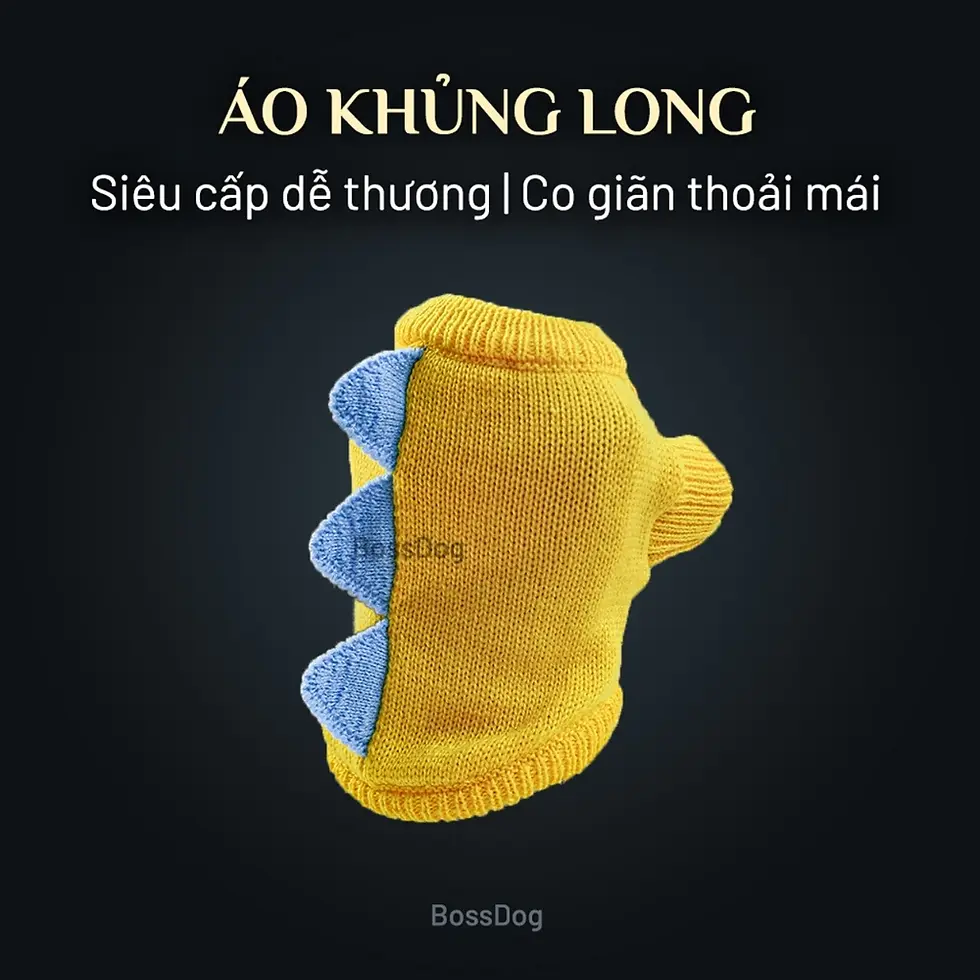 Thumbnail: Áo len cho chó mèo - Hình khủng long dễ thương | BossDog