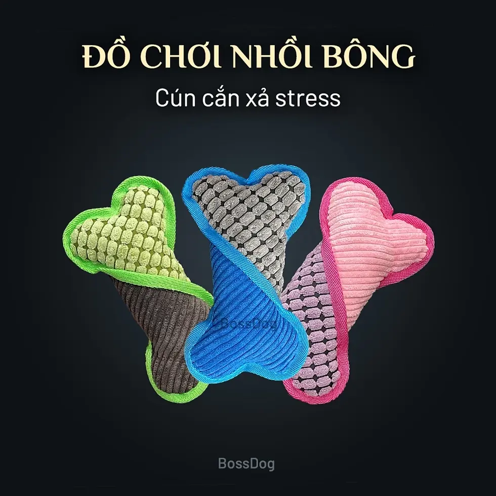 Thumbnail: Đồ chơi thú nhồi bông cho chó mèo (loại Lớn) - Đồ gặm xả stress| BossDog