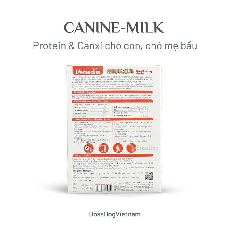 Thumbnail: Sữa bột cung cấp Canxi & Protein cho chó Canine-Milk | BossDog