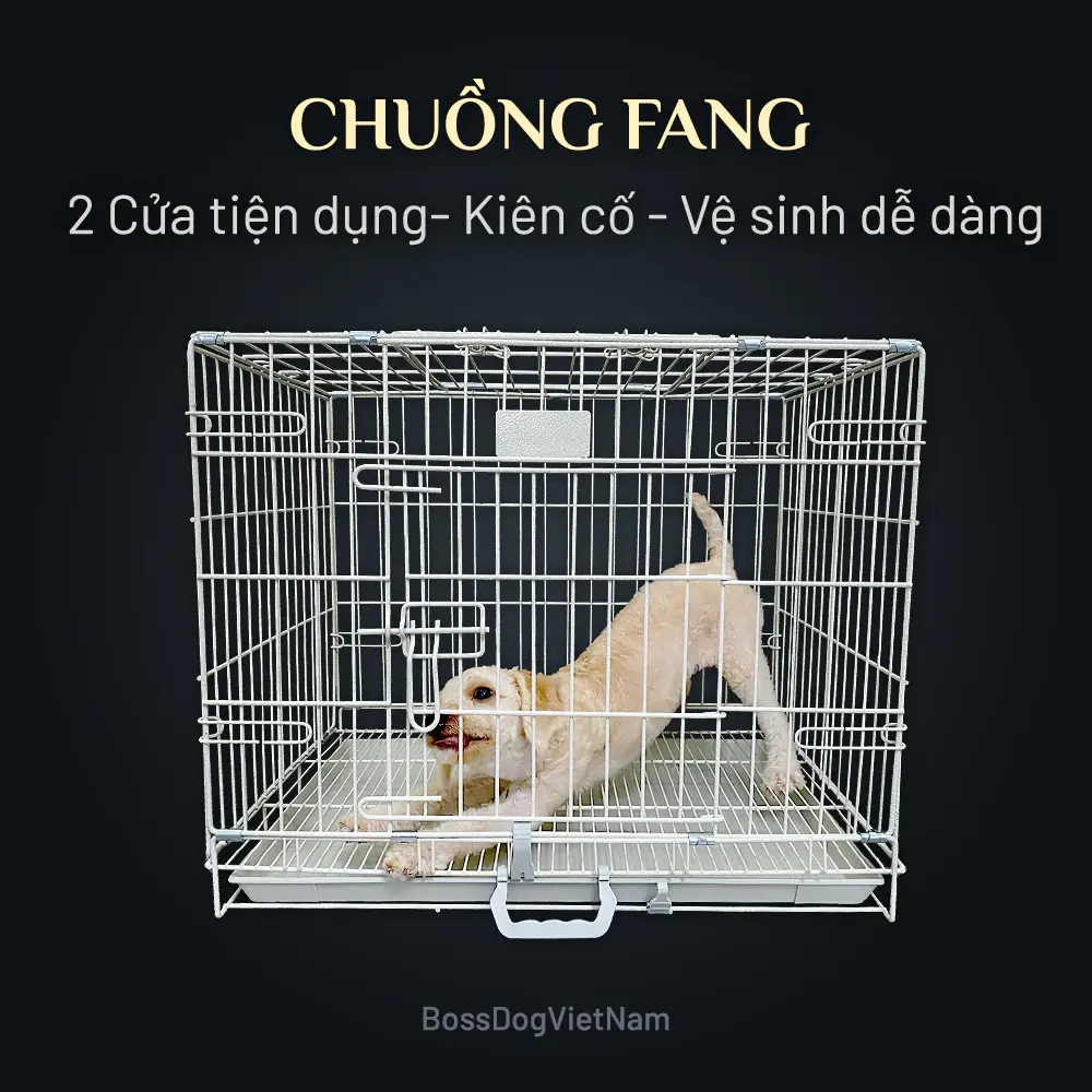 Chuồng chó mèo nan dày - sơn tĩnh điện | BossDog