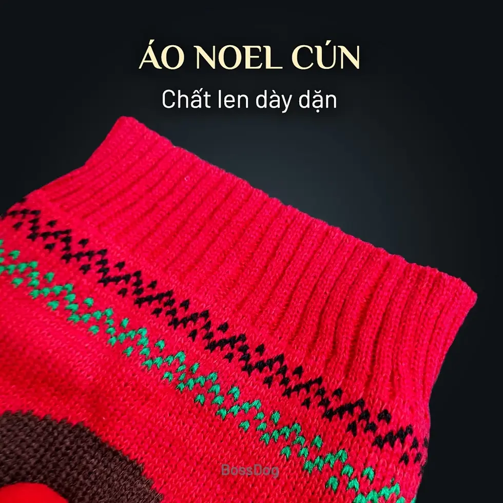 Thumbnail: Áo Noel cho chó mèo - Hình tuần lộc mũi đỏ | BossDog