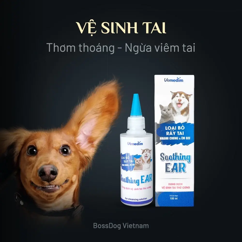Dung dịch nhỏ vệ sinh tai chó | BossDog