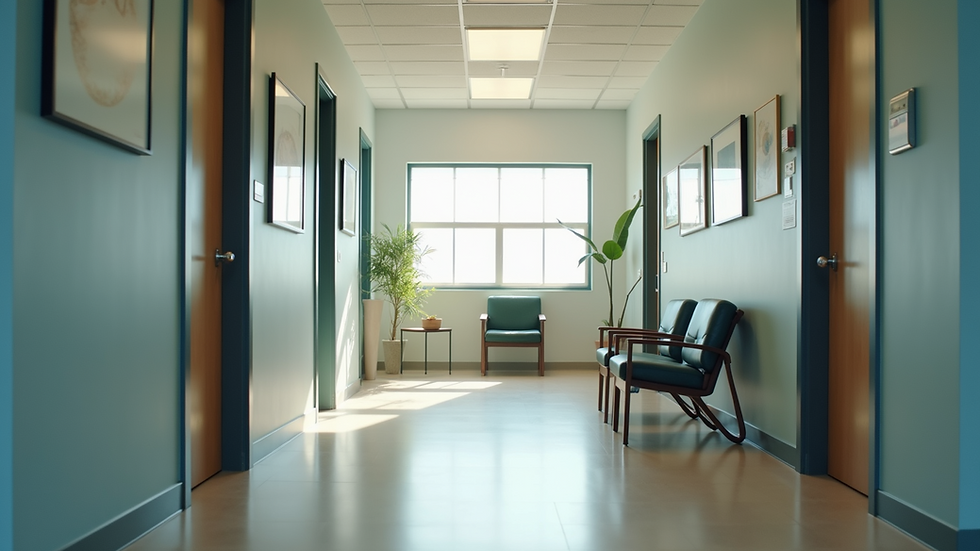 Wide angle view of a serene mental health practice facility in Jacksonville