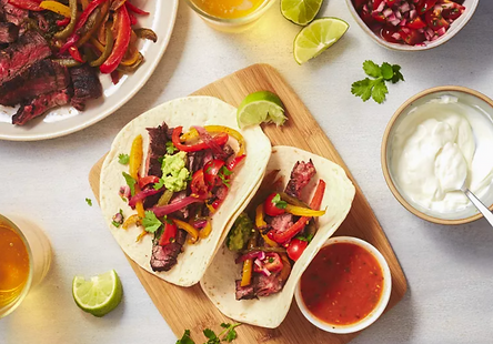 Grilled Skirt Steak Fajitas
