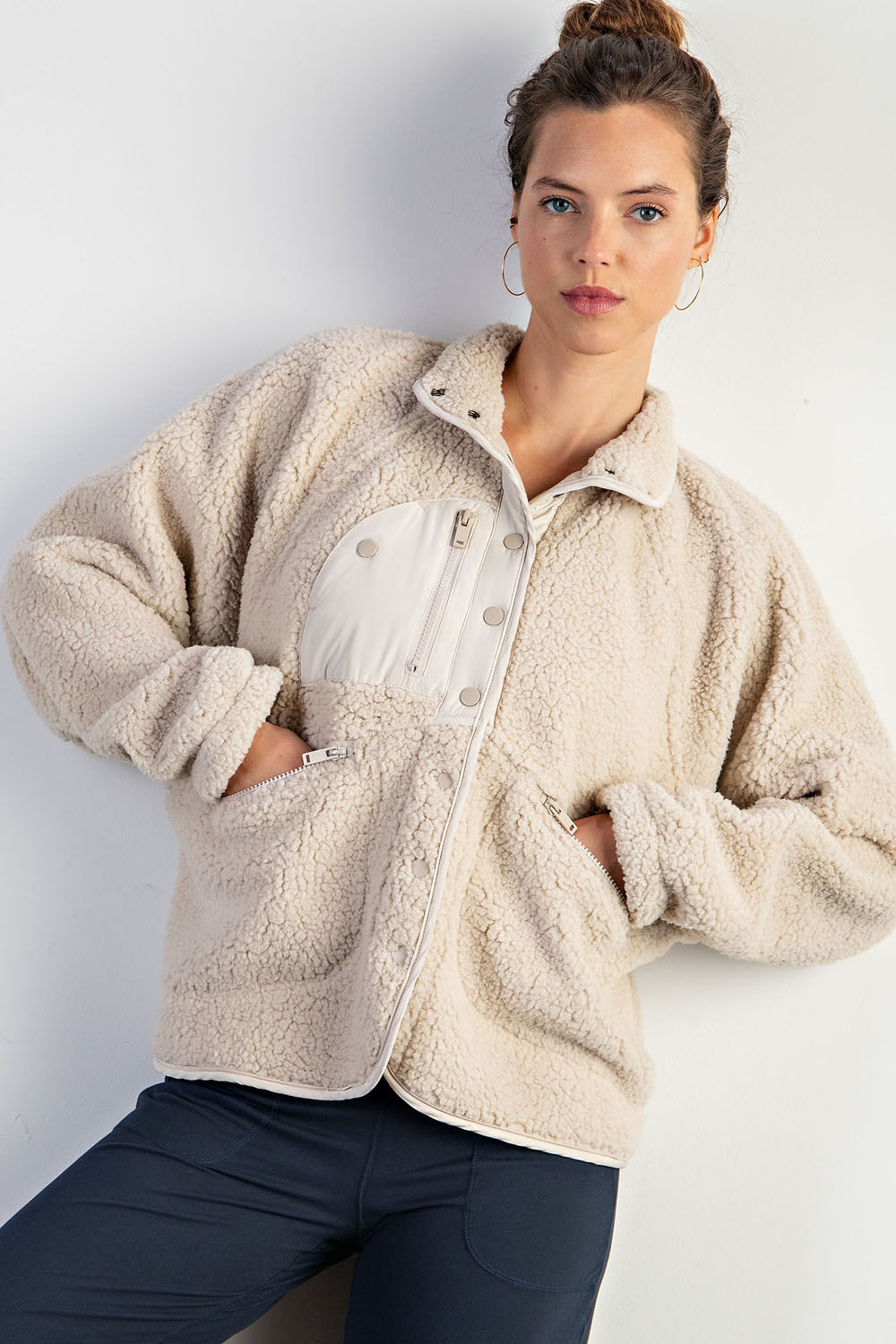Deia Fleece Snap Jacket