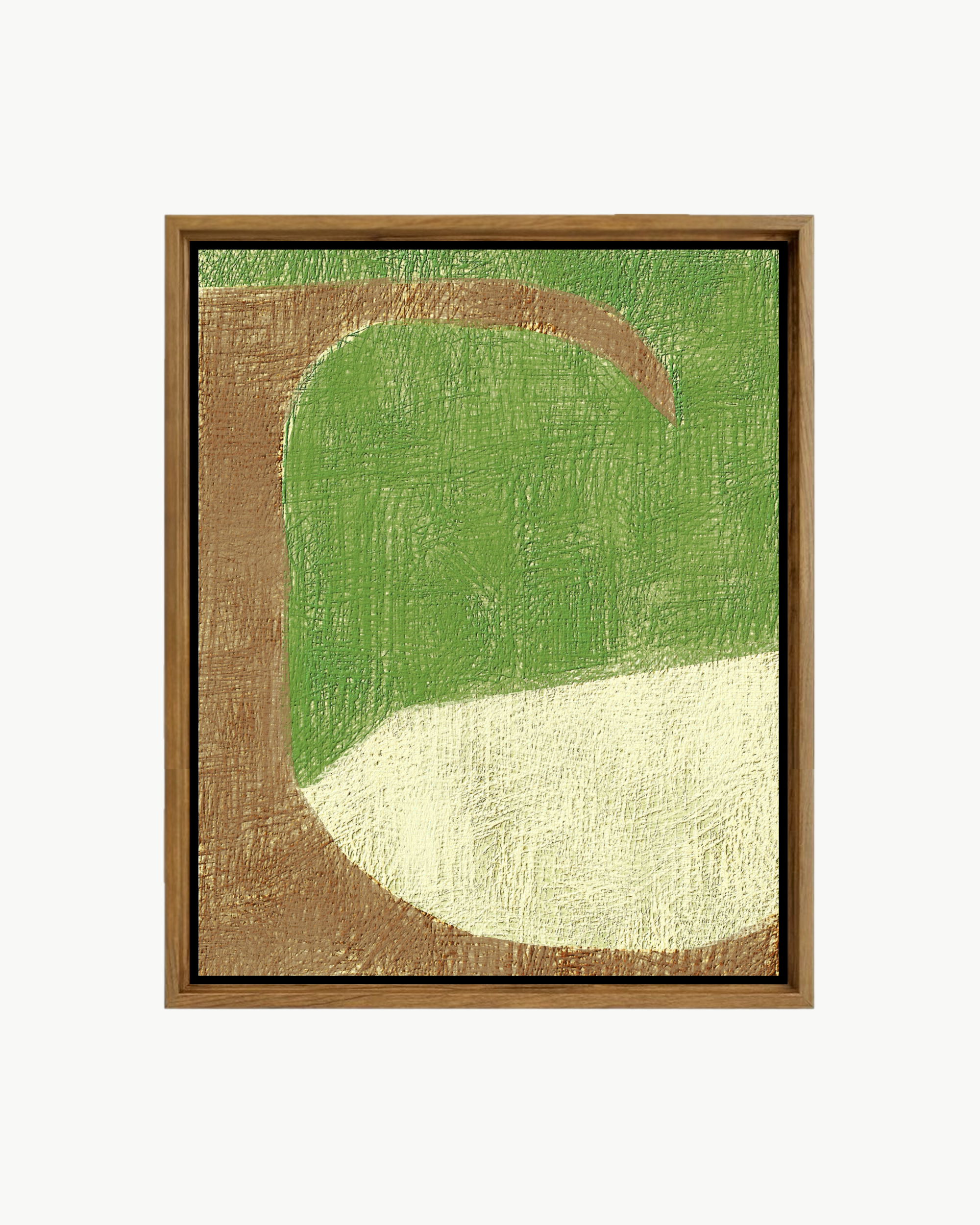 quadro com marrom e verde