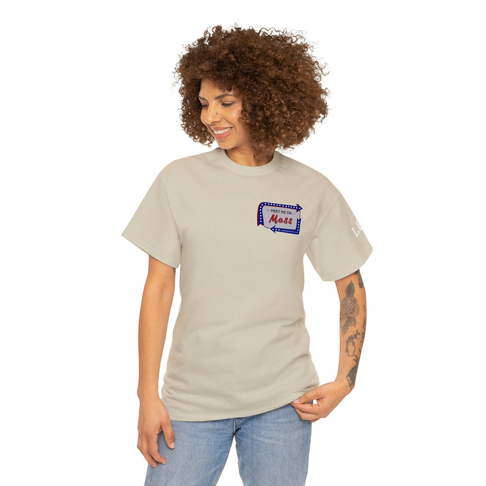 Thumbnail: Mass Street Madness: Where Jayhawks Unite - Unisex Heavy Cotton Tee