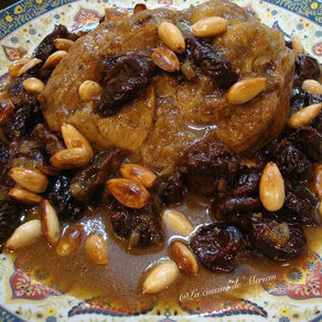 Tajine de boeuf aux pruneaux et amandes