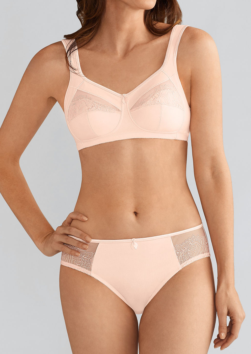 Thumbnail: Amoena Isadora Non-Wired Bra - Blush