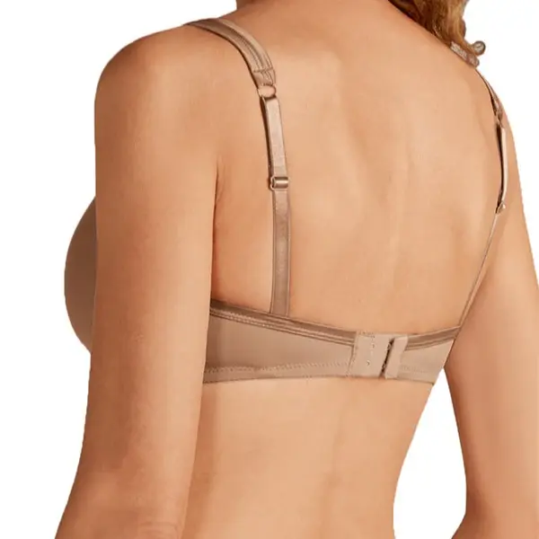 Thumbnail: Amoena Lara Satin Non-Wired Padded Bra