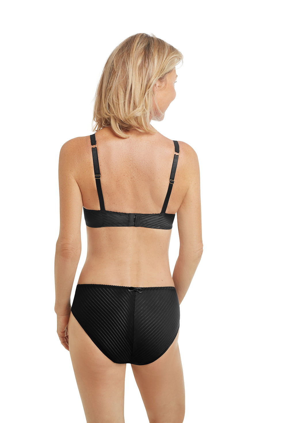 Thumbnail: Amoena Karolina Non-Wired Bra - Black / Sand