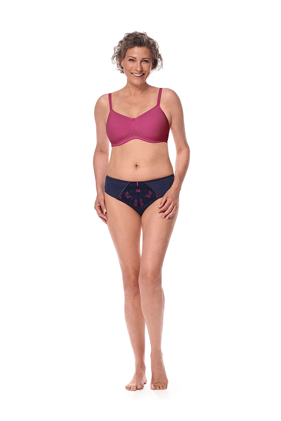 Thumbnail: Amoena Mara Padded Non-Wired Bra - Magenta