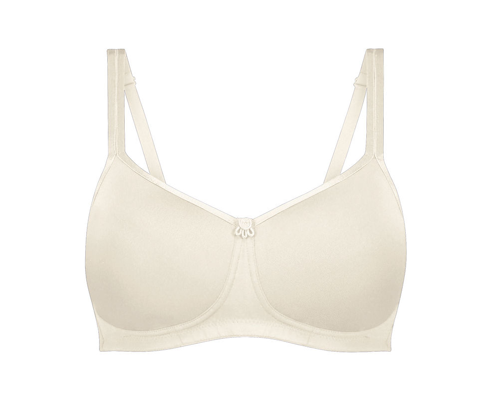 Thumbnail: Amoena Mara Padded Non-Wired Bra - Off-white