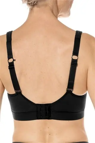 Thumbnail: Amoena Jolie Non-Wired Sports Bra - Black / Grey