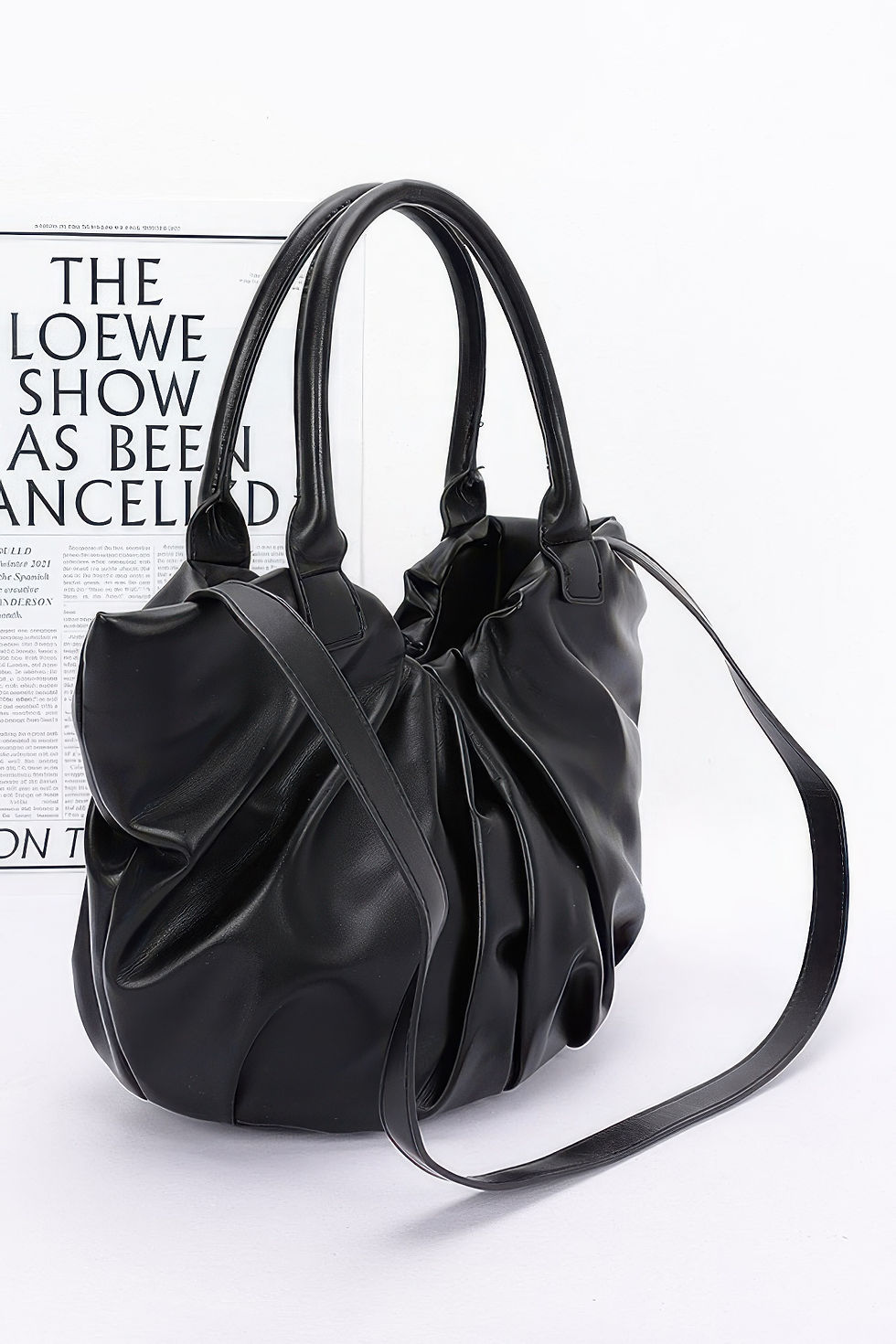 Thumbnail: Faux Leather Tote Bag