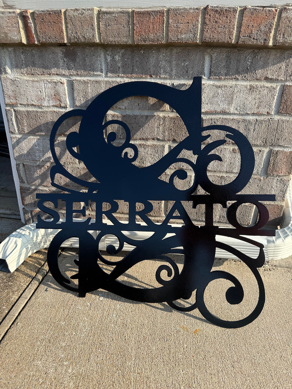 Floral Last Name Monogram