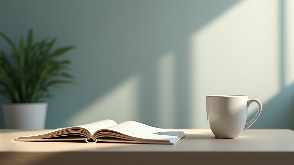 Eye-level view de cadeira de rodas ao lado de uma mesa com objetos de terapia ocupacional