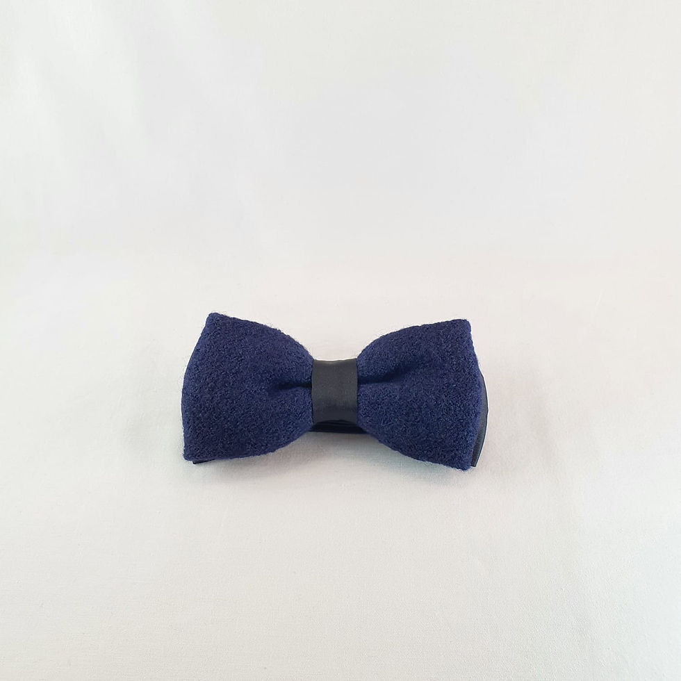Satin / Boiled Wool Bow Tie
