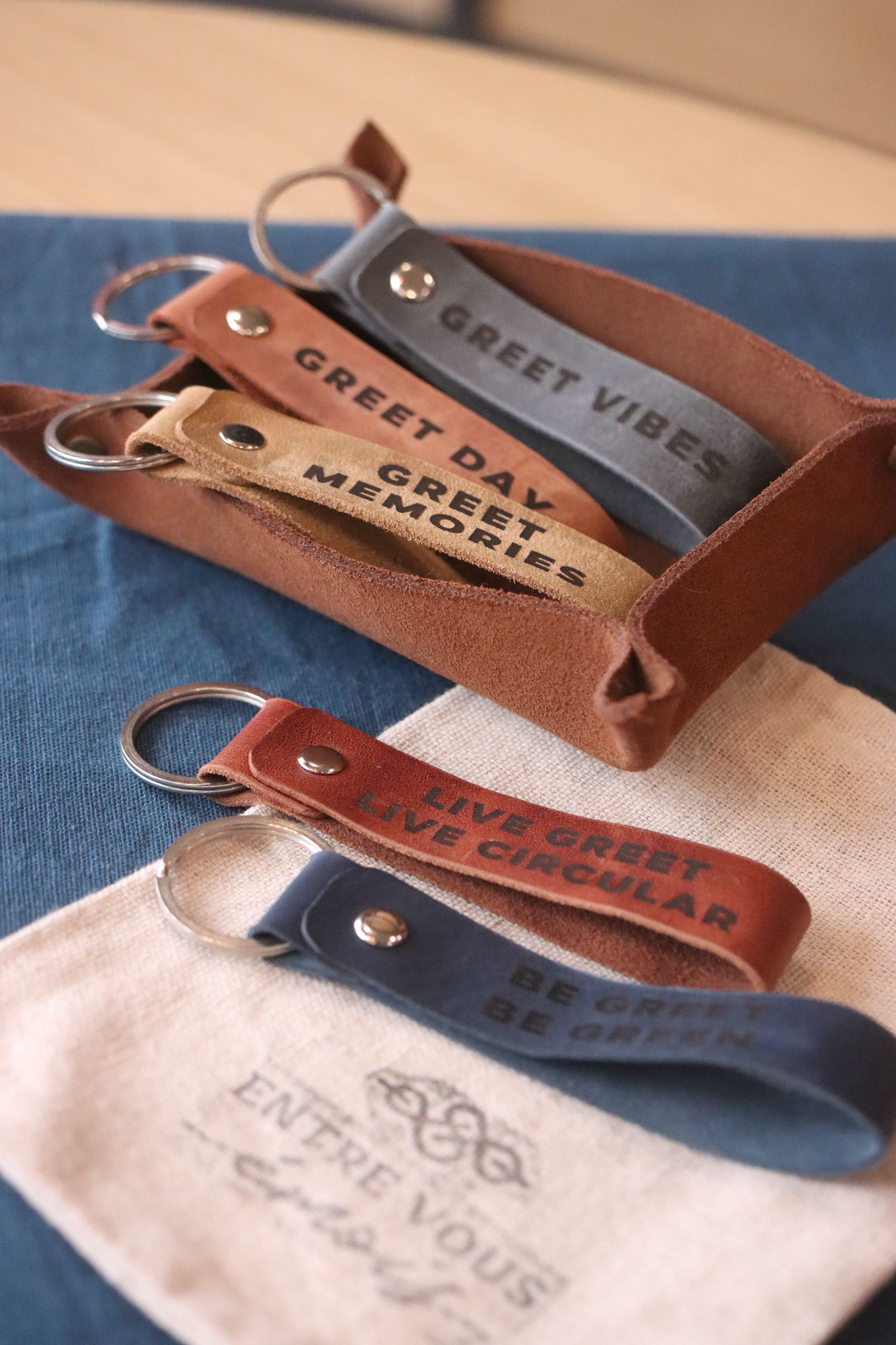 Long - Porte clé en cuir