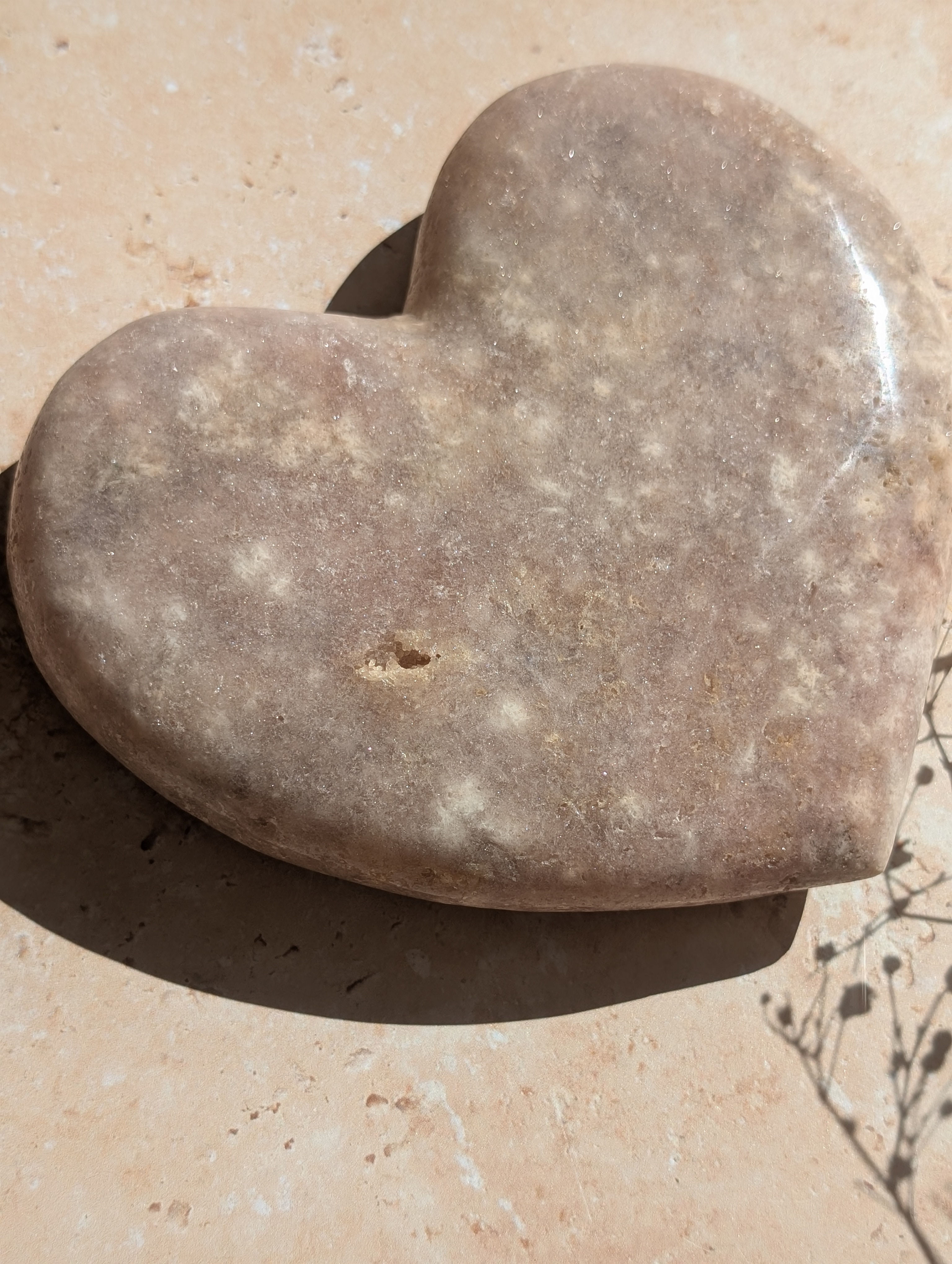Pink Amethyst Statement Heart from Brazil