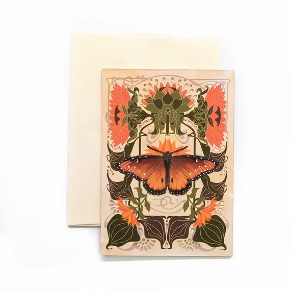 Queen Butterfly Pop-Out Greeting Card