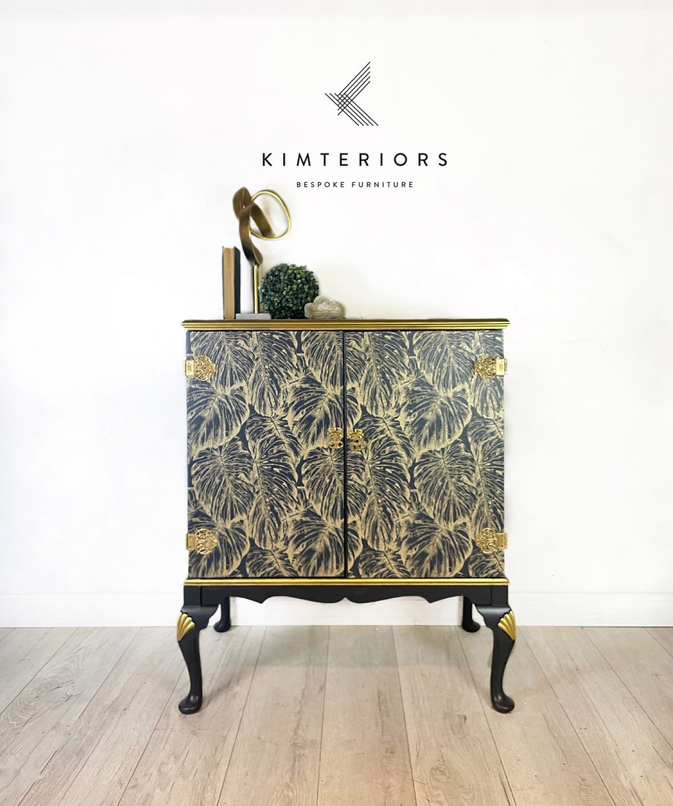 Thumbnail: Black and Gold Drinks Cabinet