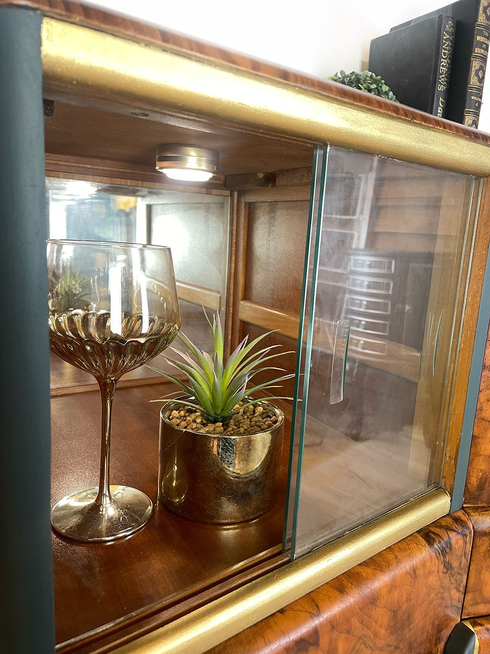 Thumbnail: Beautility Cocktail Cabinet in Green and Gold