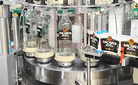 Rotary Bottle Label Applicator