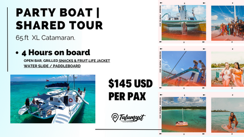 Tulum party boat tickets