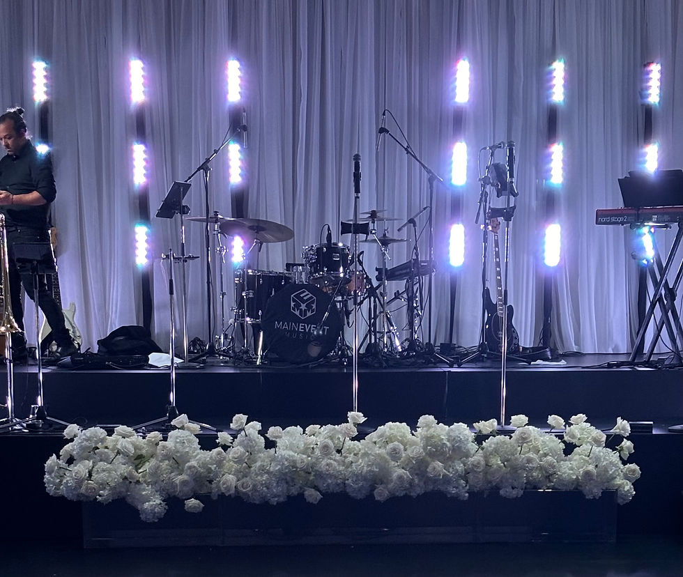 Wedding Flowers for a Stage