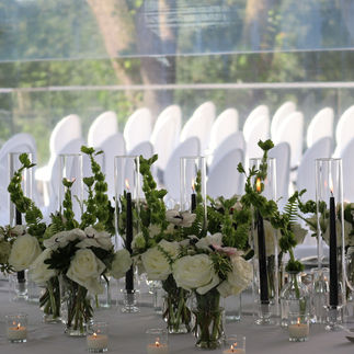 Flower Centrepieces for a wedding