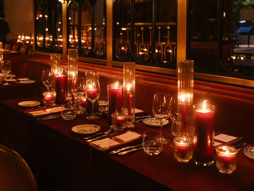 Candlelit Burgundy Wedding