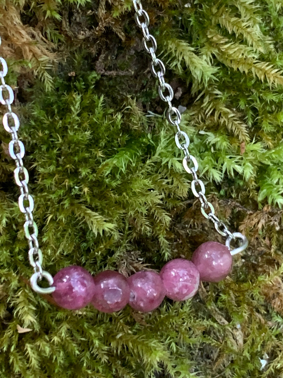 Thumbnail: Watermelon Tourmaline necklace