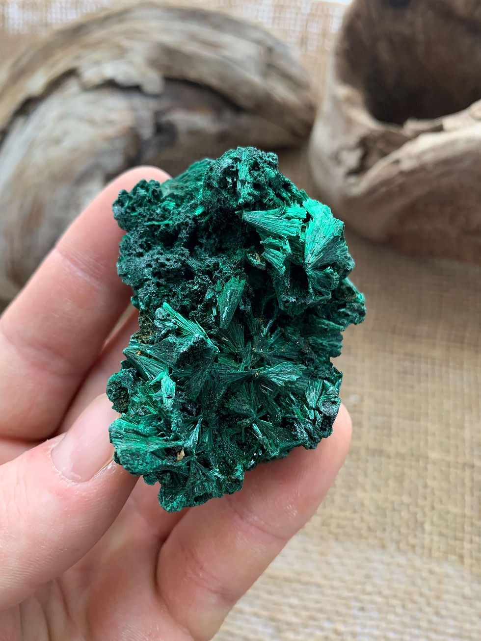 Thumbnail: Fibrous Malachite #2