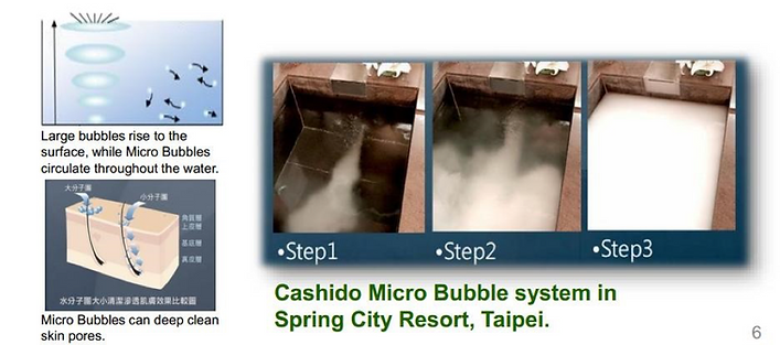 The Whitewater Company Nano/Micro Bubble System in Taiwan Spring City Resort, Taipei