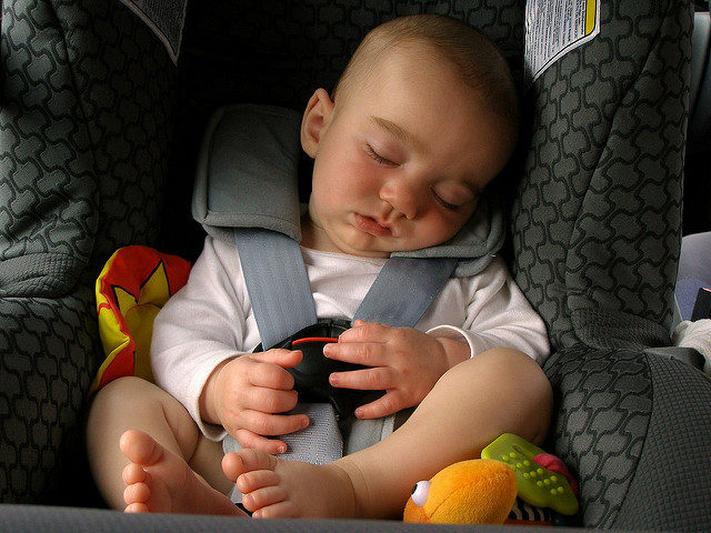Car Seat Sleeping!