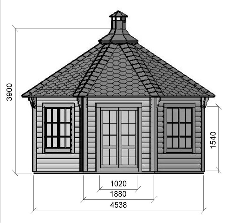 Miniature : Pavillon grill 16.5 m²
