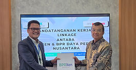 Penandatanganan Kerja Sama Linkage BPR Xen dengan BPR Daya Perdana Nusantara